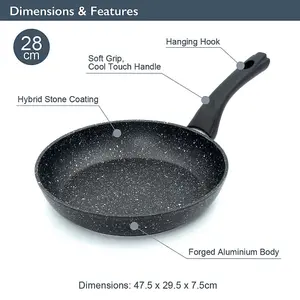 Blackmoor 28cm Black Non-Stick Frying Pan