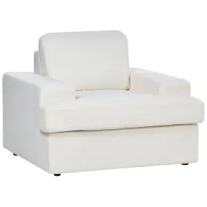 4 Seater Boucle Living Room Set White ALLA