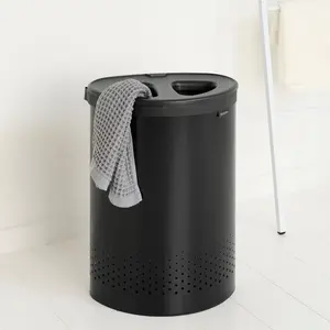 Brabantia 55 Litre Selector Laundry Bin Matt Black