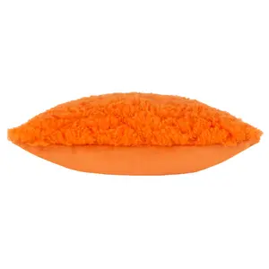 Fluff Square Throw Cushion Covers Orange