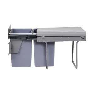 40L Integrated Pull Out Kitchen Waste Bin Under Counter Trash Can