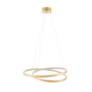 Anson Lighting Melody Gold Leaf Integrated LED Ceiling Pendant