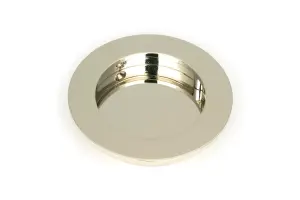 From The Anvil Polished Nickel 75mm Plain Round Pull