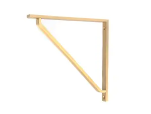 Satin Brass Barton Shelf Bracket (200mm x 200mm)