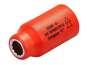 High-Performance Insulated 10mm 1/2 Inch Drive Socket for Maximum Safety