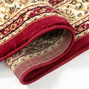 Dunelm Antalya Traditional Rug, Persian, Size: 140cm X 200cm (4.5ft X 6.5Ft), Antalya Red