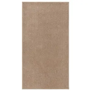 Rug Short Pile 80x150 cm Brown