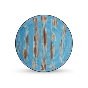 Wilmax Colourboom 18cm Round Plate 18 Cm (Set of 6) Blue