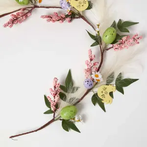 Homescapes Spring Easter Egg, Hen and Berries Garland