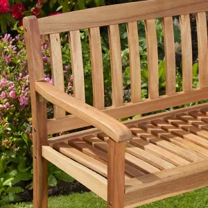 Wooden Bench Acacia Hardwood Pre-Treated Water Resistant Furniture