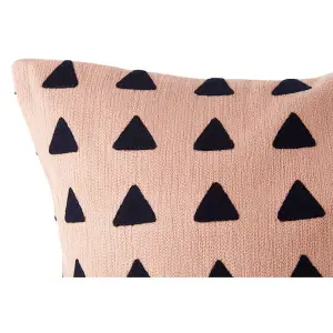 Bosie Ozella Pink Navy Patterned Cushion