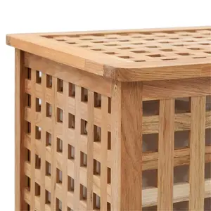 Wood Laundry Hamper 65cm H x 39cm W x 39cm D