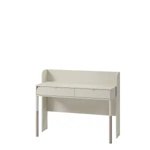 Harmony 03 Desk in Cashmere & Truffle - 1220mm x 970mm x 500mm - Streamlined Productivity with Modern Flair