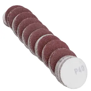 Hook/Loop DA Sanding Grinding Abrasive Pad 40 Grit Discs 2" / 50mm 100 Pack