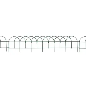 Blooma Green Steel Lawn edging (H)15cm (L)0.67m