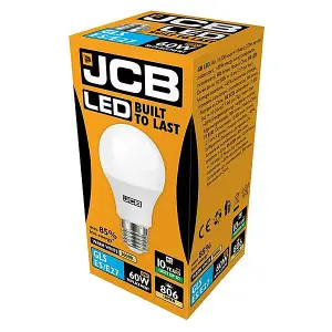 JCB 8.5w ES 3000k Frosted GLS LED Light Bulb - Warm White