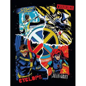 X-Men Retro Future Canvas Print Multicoloured (One Size)