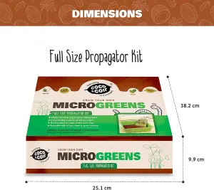 Grow Your Own Microgreens Full Kit  Seed Propagator Gardening Gift Set  Harvest in up to 2 Weeks. Seeds Included