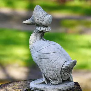 Jemima Puddle Duck Stone Statue Beatrix Potter British Made Outdoor Garden Ornament