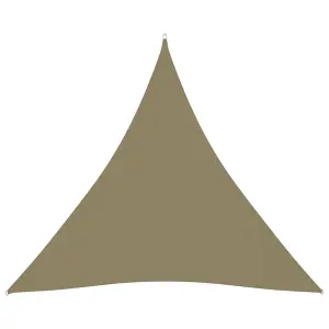 Berkfield Sunshade Sail Oxford Fabric Triangular 4x4x4 m Beige