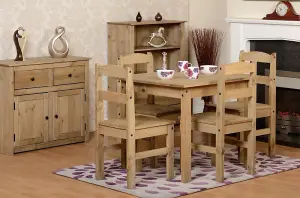 Panama 4 Seat Dining Set in Waxed Pine