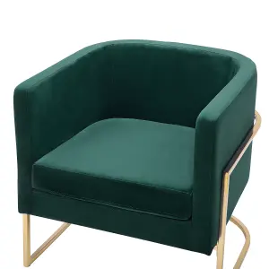 Armchair SIRKKA Velvet Dark Green