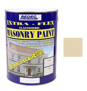 Bedec Extra Flex Masonry Paint - Sand Stone - 5 Litre