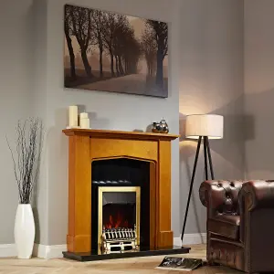 Focal Point Blenheim 2kW Brass effect Electric Fire