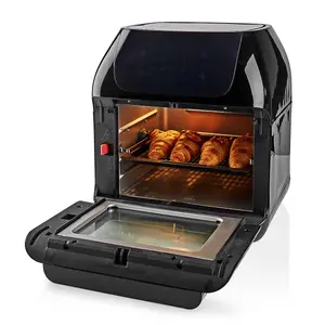 Air Fryer Mini Oven with Rotisserie, 12L, with 90 Minute Timer, 9 Pre-Set Programmes & Digital Display