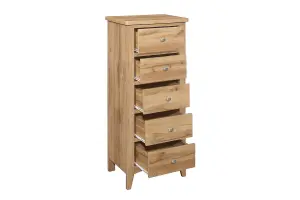 Oak Chest of Drawers 5 Birlea Hampstead Traditional Bedroom Furniture