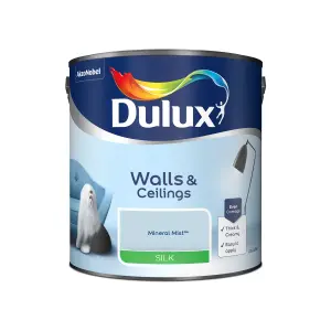 Dulux Walls & ceilings Mineral mist Silk Emulsion paint, 2.5L