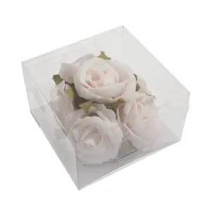 ROSE BOX - Flower: Rose Head: Polyfoam: Pack of 6: Pink - Occasions -- Bulk