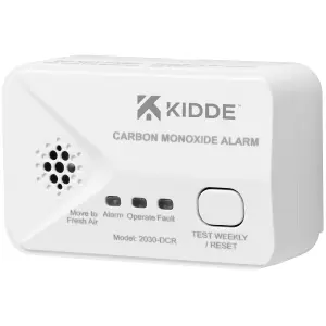 Kidde 2030-DCR Wireless Standalone Carbon monoxide Alarm with Replaceable battery