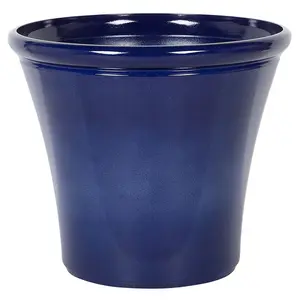 Plant Pot KOKKINO Stone Navy Blue