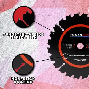 Titman Edge Plunge Saw - Triple Pack - 165mm 20mm Bore -TBTRIPKB