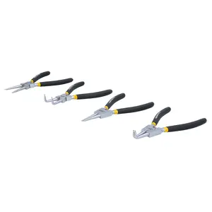 TOUGH MASTER Circlip Plier Set Internal External Snap Ring Pliers - 4 Pieces (TM-CPS4)