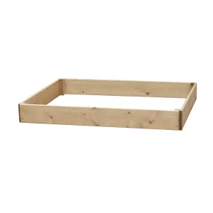 Greena Rectangular Raised Bed 15 cm High, 90 x 120cm