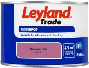 Leyland Trade Vinyl Matt Walls & Ceilings Emulsion Paint Florentine Pink (PPG17-09) 350ml Tester