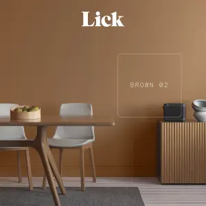 Lick Brown 02 Matt Emulsion paint, 2.5L