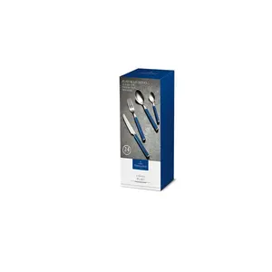 Play! 24 Piece 18/10 Stainless Steel Cutlery Set, Service for 6 Blue