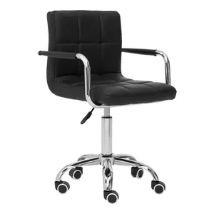 Interiors by Premier Black Home Office Chair with Swivel Base