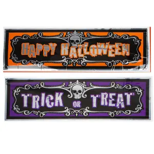 Happy Halloween Banner 3ft Decoration Trick or Treat Party 90cm Happy Halloween