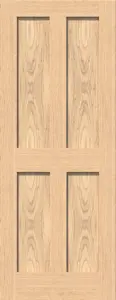 Green & Taylor Victorian Oak Shaker 4 Panel FD30 Fire Door