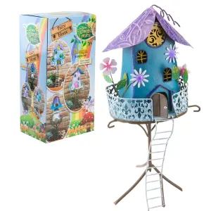 Enchanted Flower Fairy House - Metal Garden Ornament