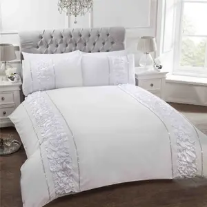 Provence White Super King Duvet Cover Bedding