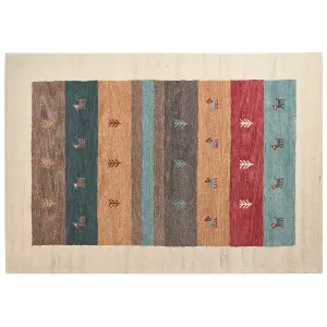 Wool Gabbeh Area Rug 160 x 230 cm Multicolour SARILAR