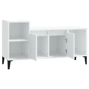 Berkfield TV Cabinet White 100x35x55 cm Engineered Wood