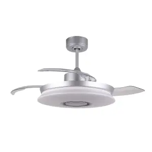 Luminosa Gaby DC Ceiling Fan LED RGB 3CCT Speaker Foldable Blades