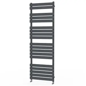 Rinse Flat Panel Anthracite Towel Radiator Bathroom Heated Towel Rail 1800x600mm