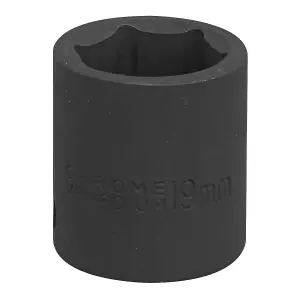 Sealey Impact Socket 19mm 3/8"Sq Drive